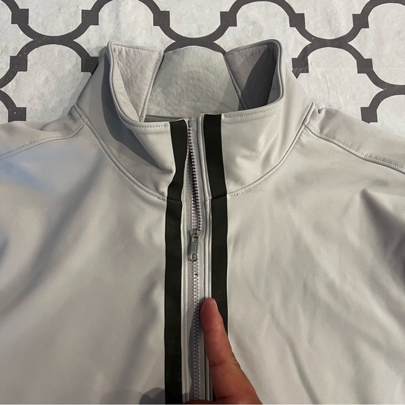 Lululemon Chillstop 1/2 Zip Tech Fleece Softshell Sweater Mens Medium - Picture 12 of 14